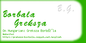 borbala greksza business card